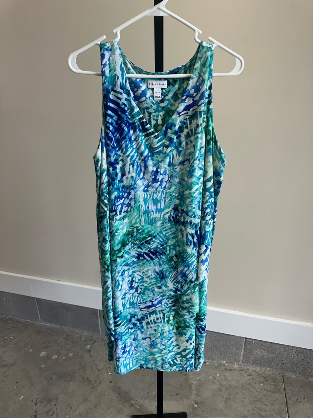 Susan Graver women’s green and blue dress size XL